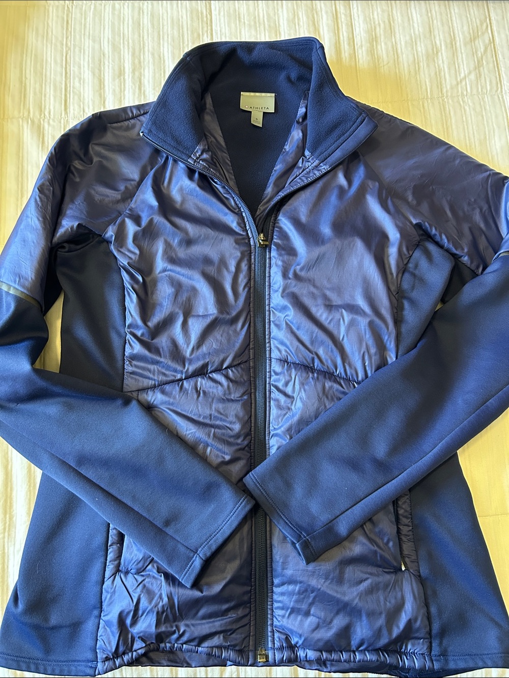 Athleta Navy Rock Creek Jacket Zip Size Small
